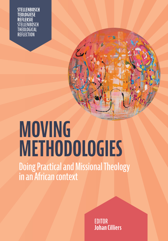 Cover image with a crazy word and the words Moving Methodolgies on it